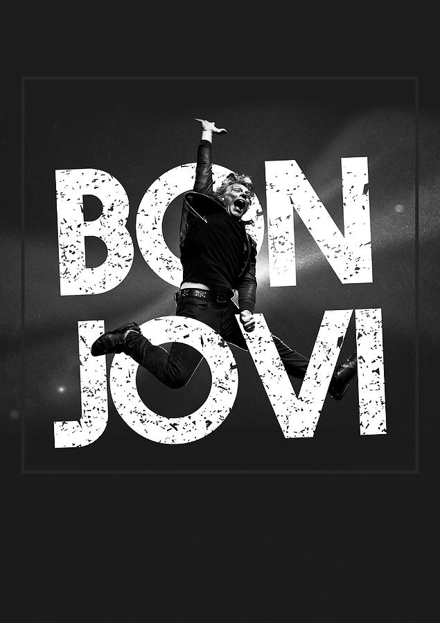 Bon Jovi Live Jump Poster gift Painting by Adele Nikki | Fine Art America