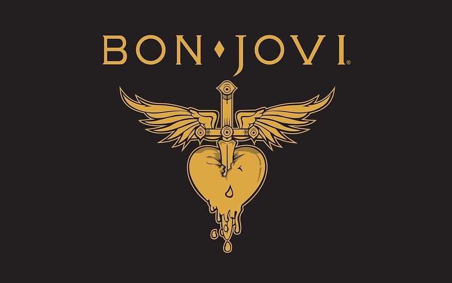 Bon Jovi Logo Rock Band Symbol Digital Art By Music N Film Prints