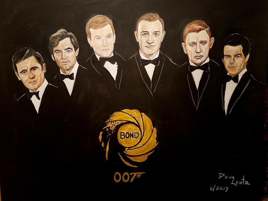 Bond 007 Painting By Douglas Lentz - Fine Art America