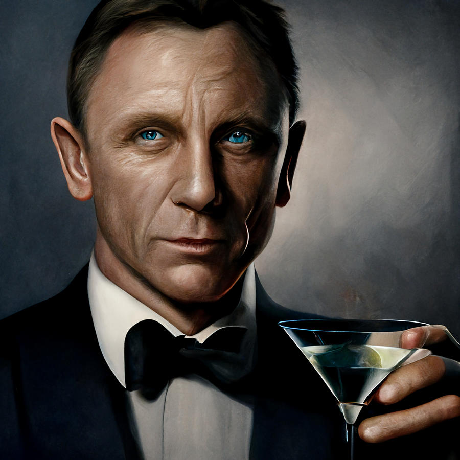 Bond James Bond - Daniel Craig Painting by Hugo Keller - Pixels