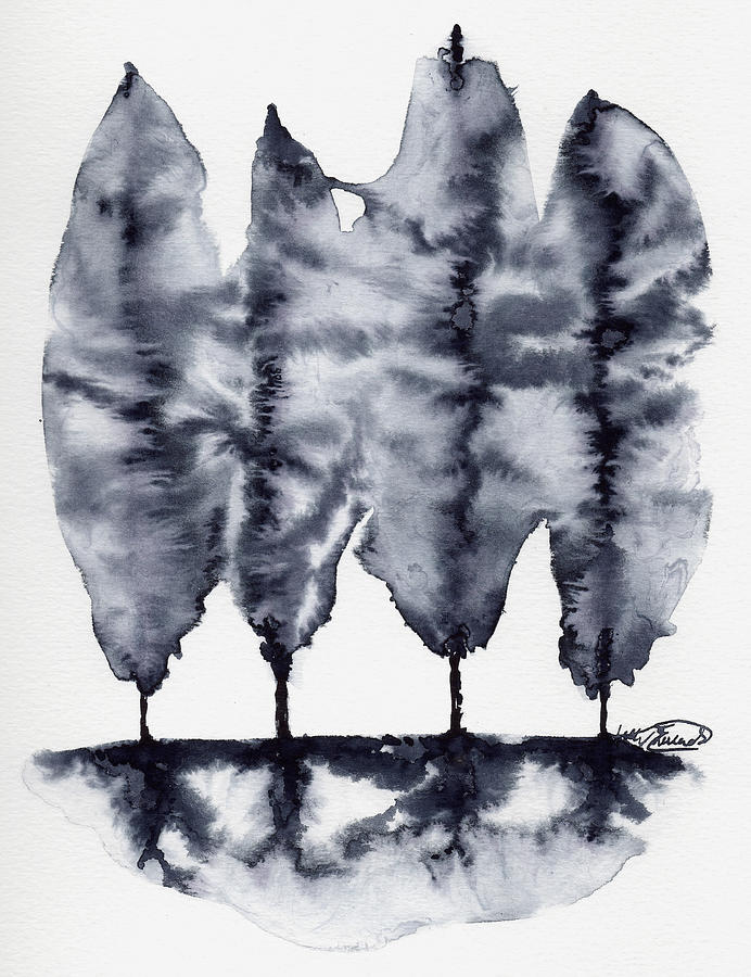 Watercolor Painting - Bonded Four by Kelly Edwards Watercolor Painting - Bonded Four by Kelly Edwards