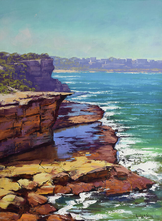 Bondi coastline Painting by Graham Gercken Bondi coastline Painting by Graham Gercken