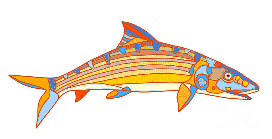 Bone Fish Digital Art by Robert Yaeger