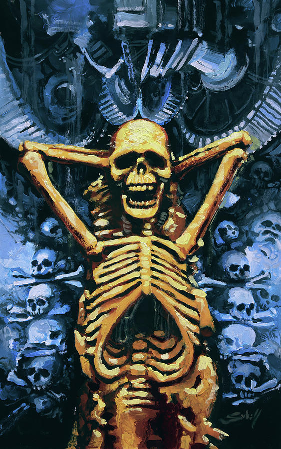 Bonegrinder Painting by Sv Bell