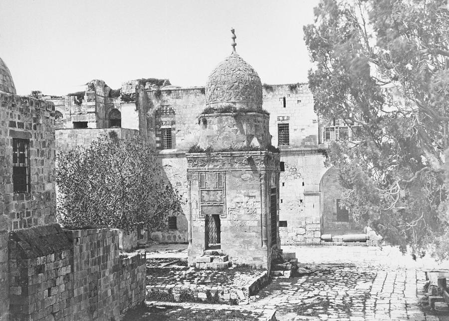 Bonfils Jerusalem Sabeel Qaitbayin 1870s Photograph by Munir Alawi
