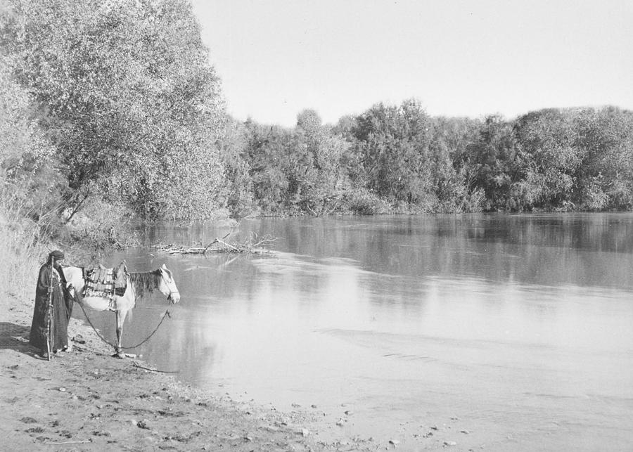 Bonfils Jordan River in 1870s Photograph by Munir Alawi