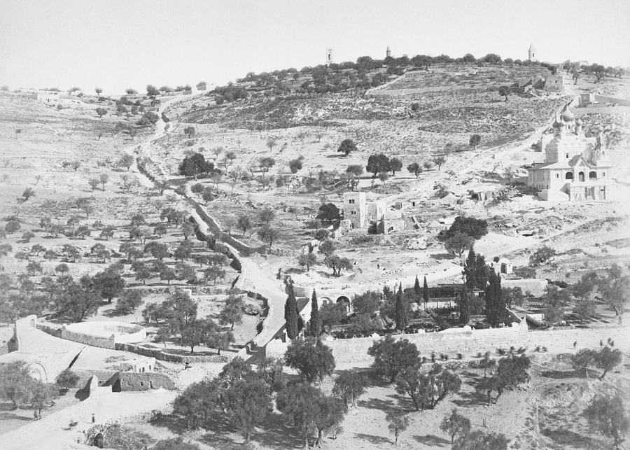 Bonfils Mount of Olives Photograph by Munir Alawi