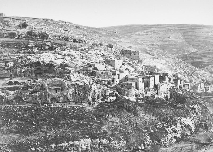 Bonfils Palestinian Village in 1870s Photograph by Munir Alawi