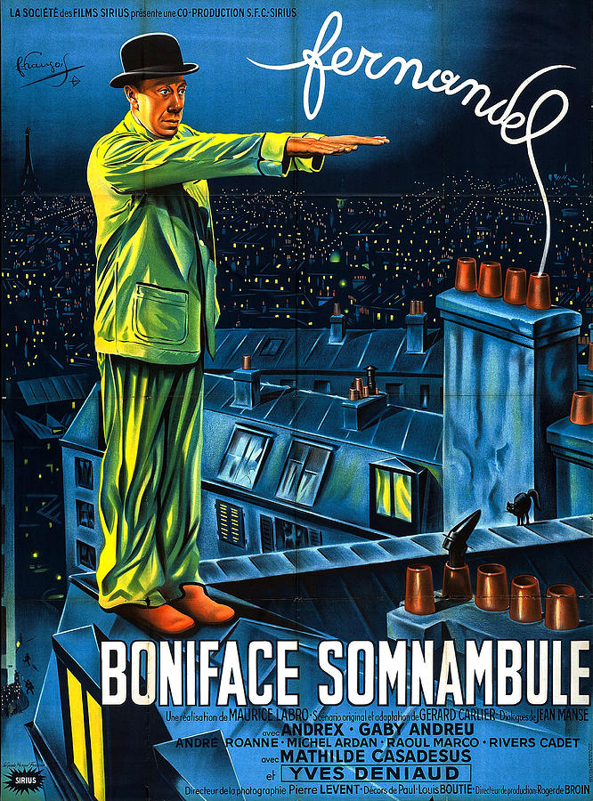 Boniface Somnambule, 1951 Mixed Media by Movie World Posters