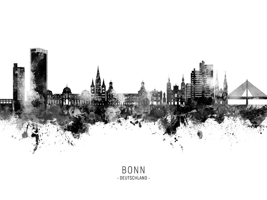 Bonn Germany Skyline #29 Digital Art by Michael Tompsett