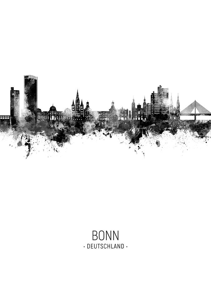 Bonn Germany Skyline #54 Digital Art by Michael Tompsett