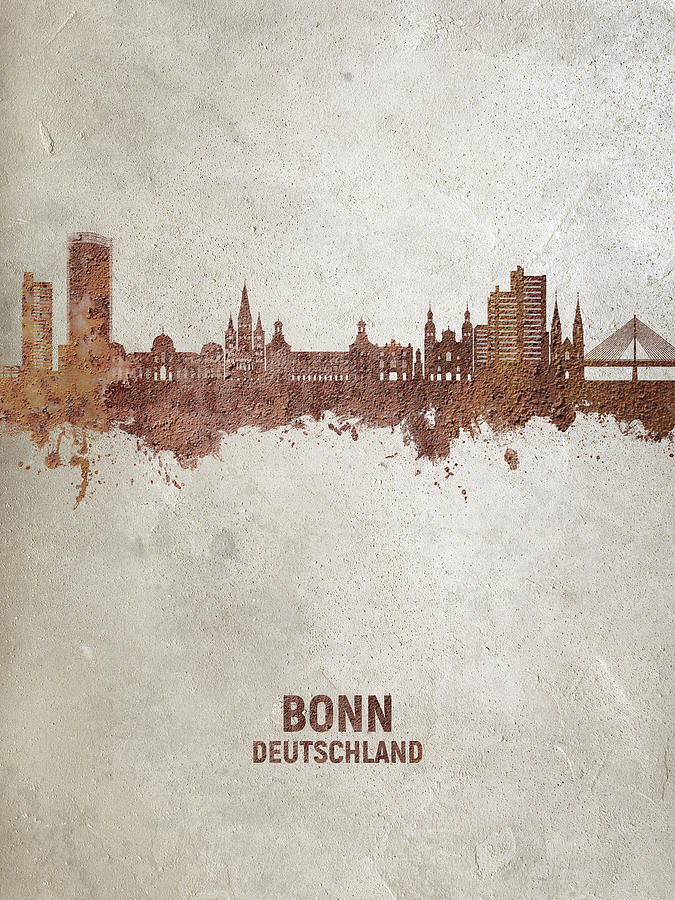 Bonn Germany Skyline #66 Digital Art by Michael Tompsett