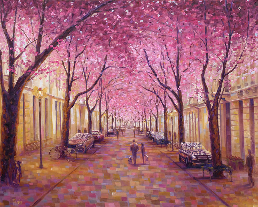 Cherry Blossoms Painting - Bonn by Rob Buntin