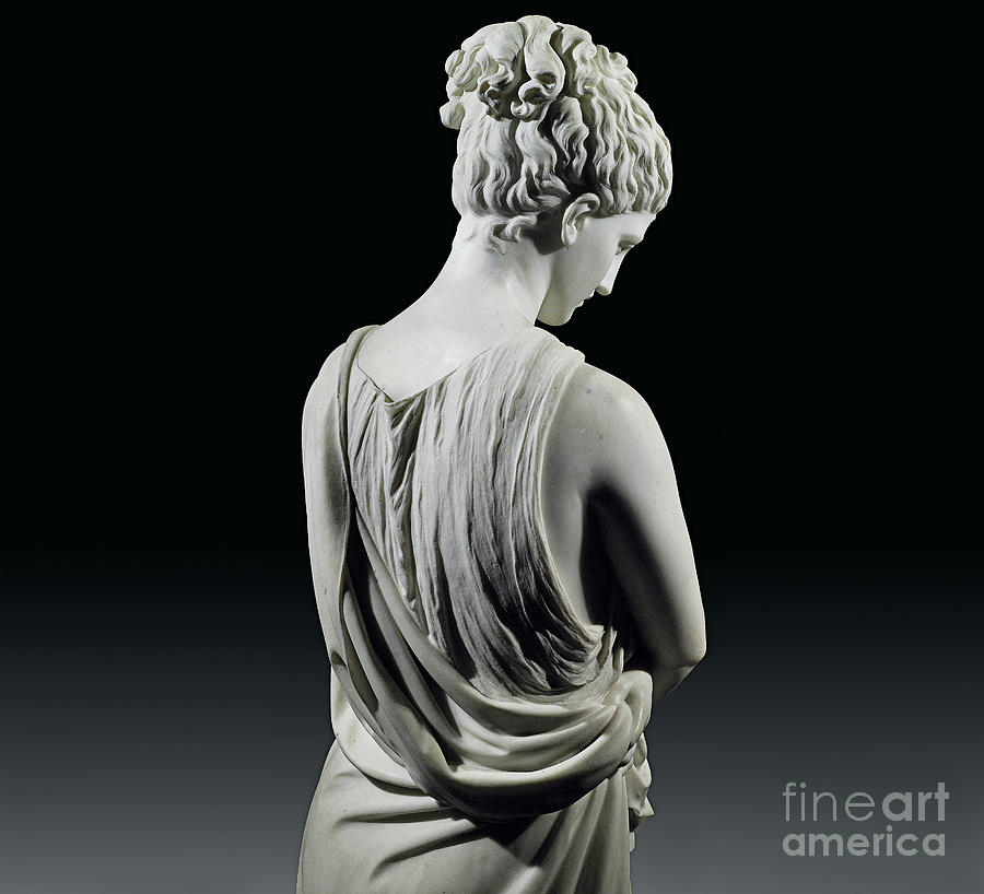 Bonne Renommee, marble statue Sculpture by Prosper Charles Adrien dEpinay