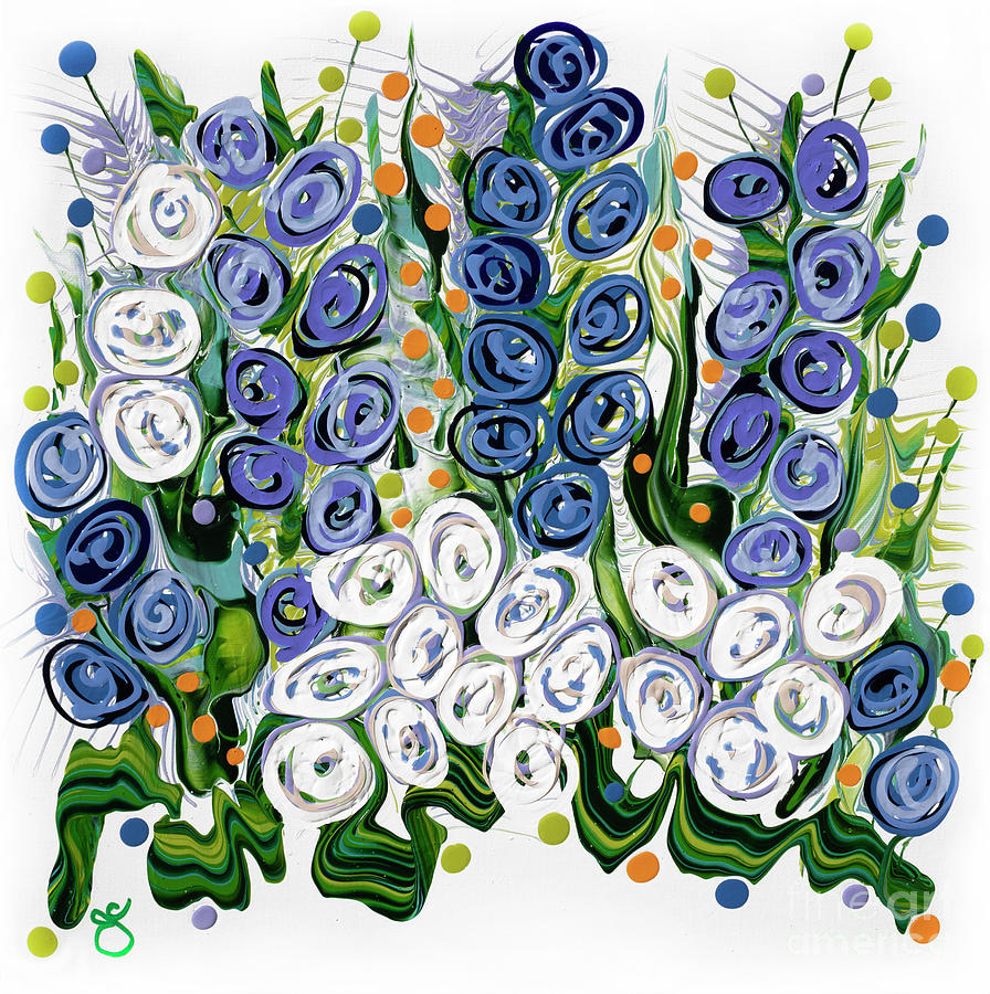 Bonnie Blue Bells Painting by Jane Crabtree