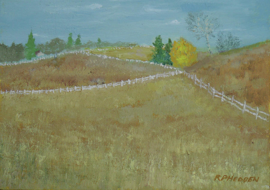 Bonnie Castle Pastures Painting by Robert P Hedden