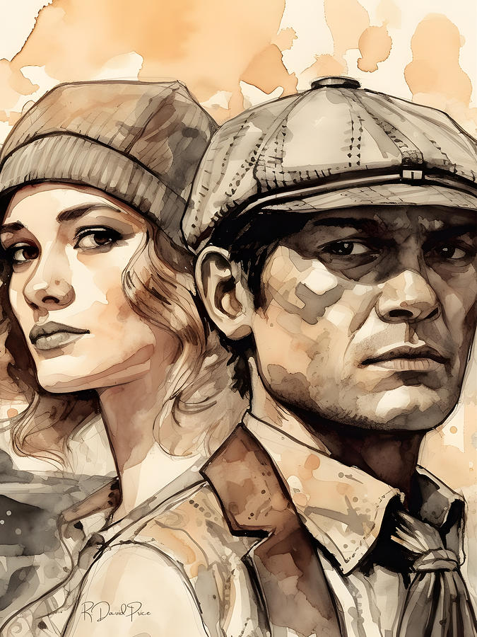 Bonnie Parker and Clyde Barrow Digital Art by David Price