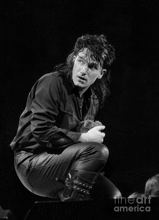 Bono 1984 Photograph by Russell Brown