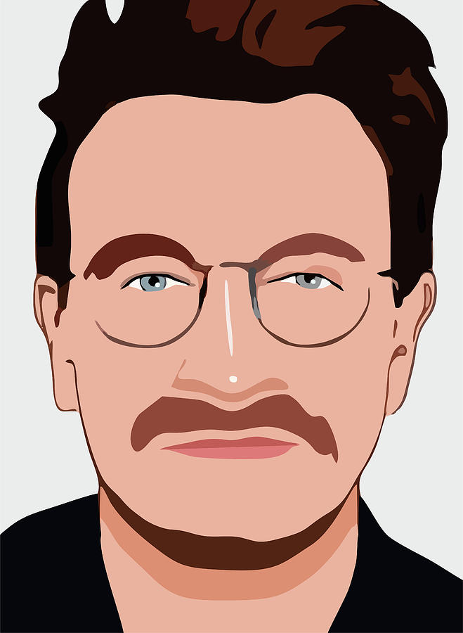 Bono Cartoon Portrait 1 Digital Art by Ahmad Nusyirwan - Fine Art America