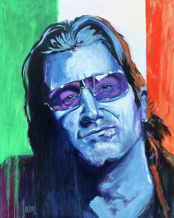 Bono Painting by Joe Borri