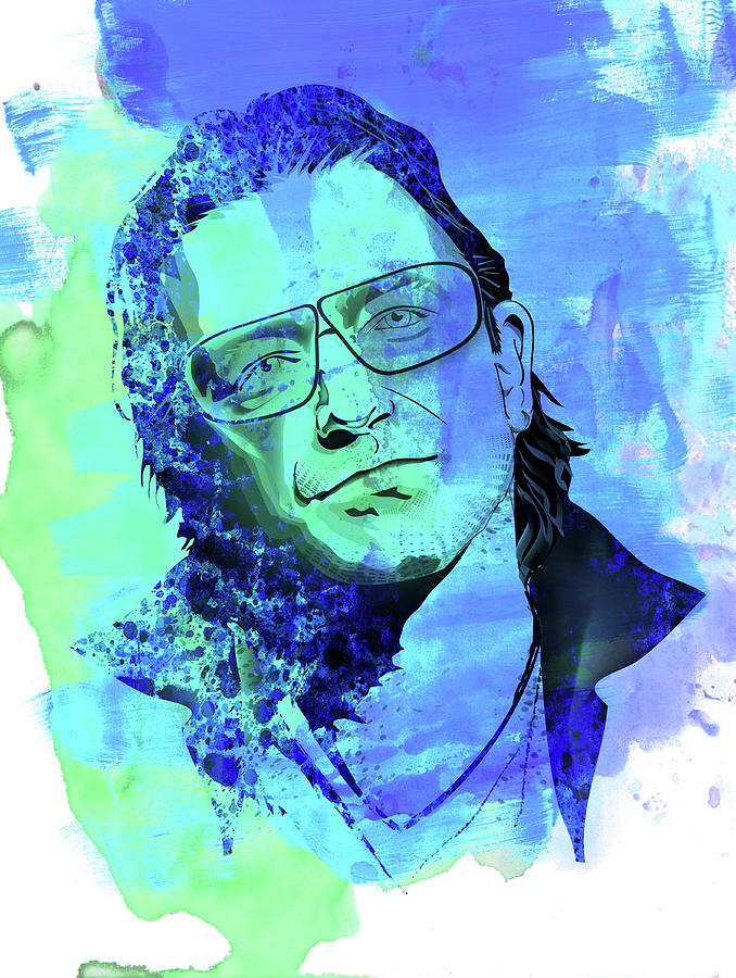 Bono Digital Art - Bono U2 by Naxart Studio