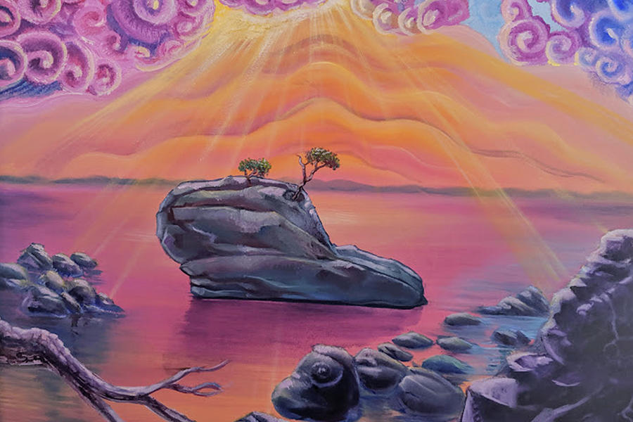 Bonsai Rock Painting - Bonsai Rock Sunset by Craig Newman Bonsai Rock Painting - Bonsai Rock Sunset by Craig Newman