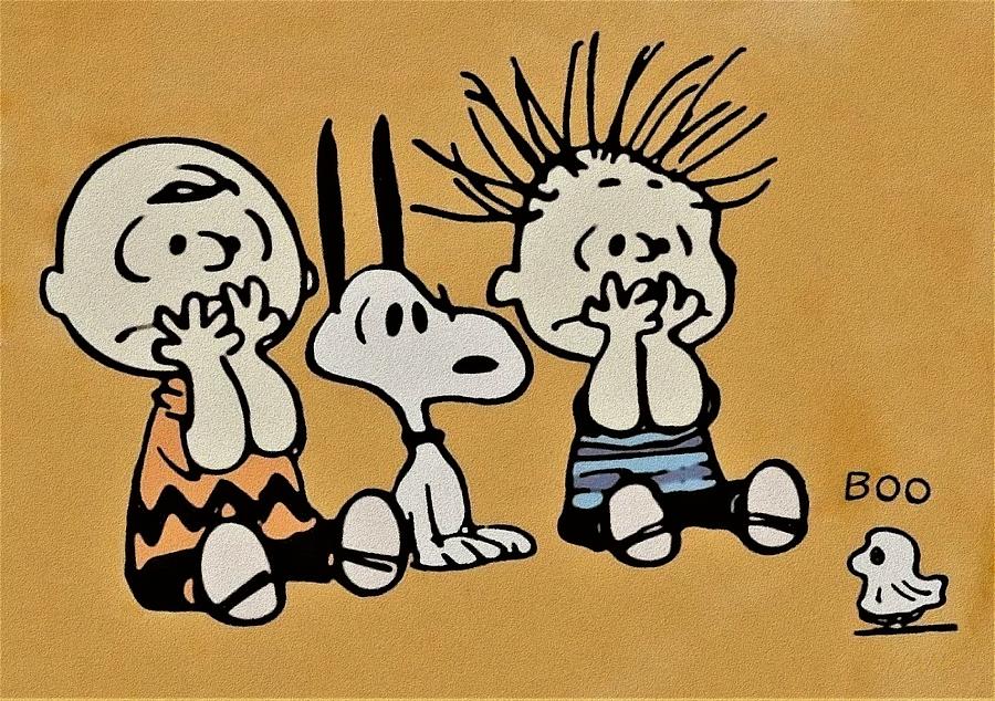 Vintage Photograph - Boo Charlie Brown by Rob Hans