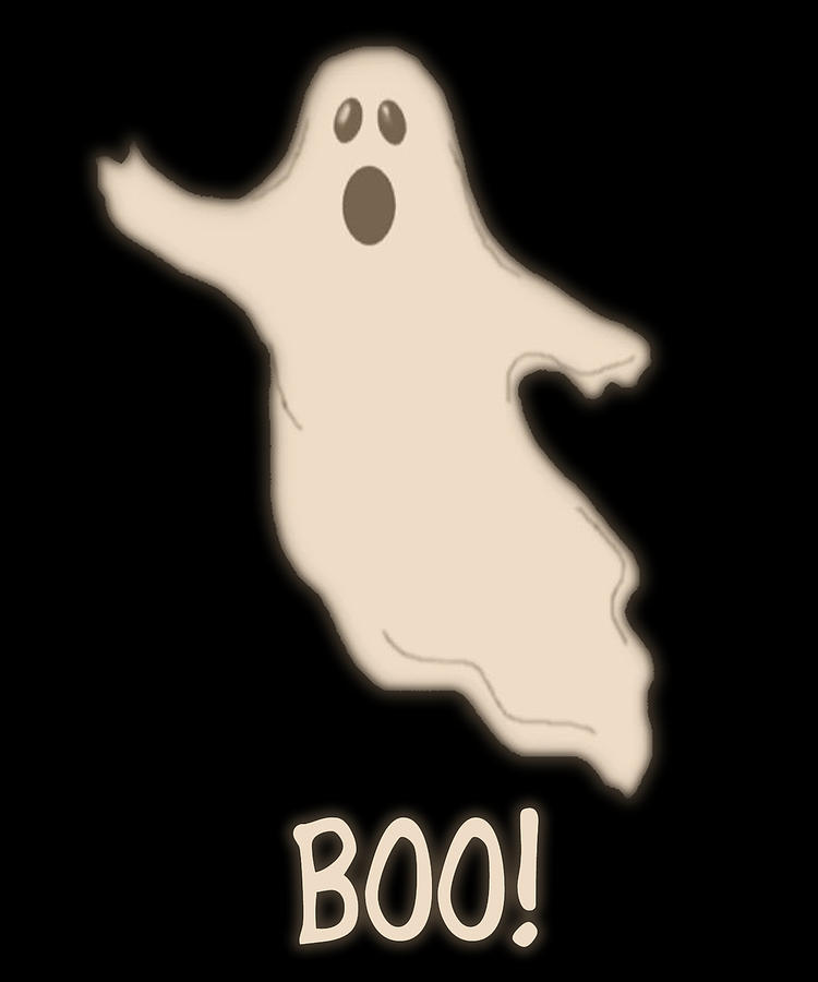 Boo The Ghost Digital Art by Flippin Sweet Gear