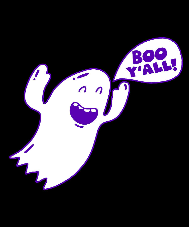 Boo Yall Ghost Digital Art by Flippin Sweet Gear