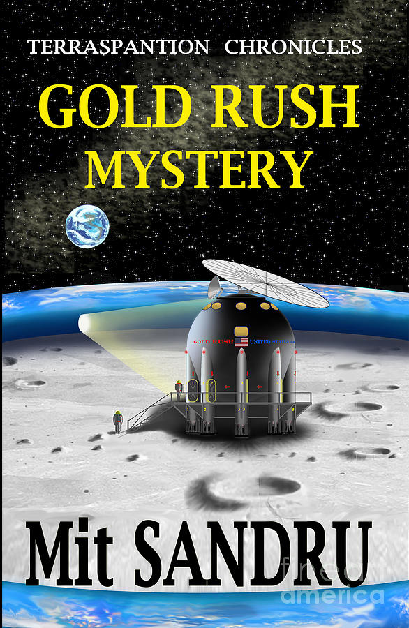 Colonization Digital Art - Book Cover -Gold Rush Mystery by Dumitru Sandru
