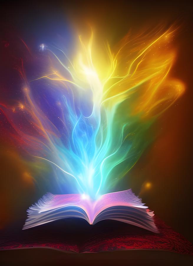 Book of Magic Digital Art by Beverly Read