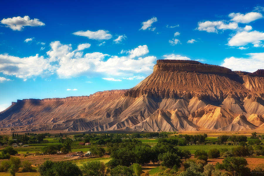 Bookcliffs and Mount Garfield at Grand Junction, Colorado Photograph by John A Rodriguez