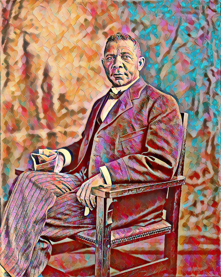 Booker T. Washington Painting Painting by War Is Hell Store