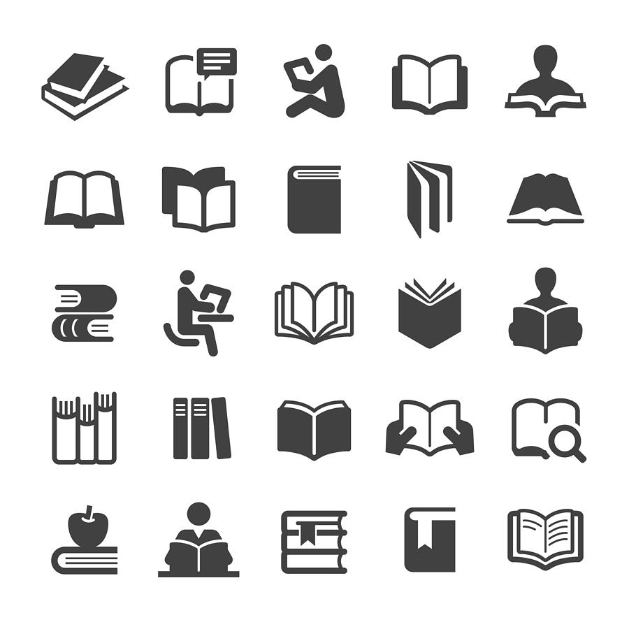 Books Icons Set - Smart Series Drawing by -victor-