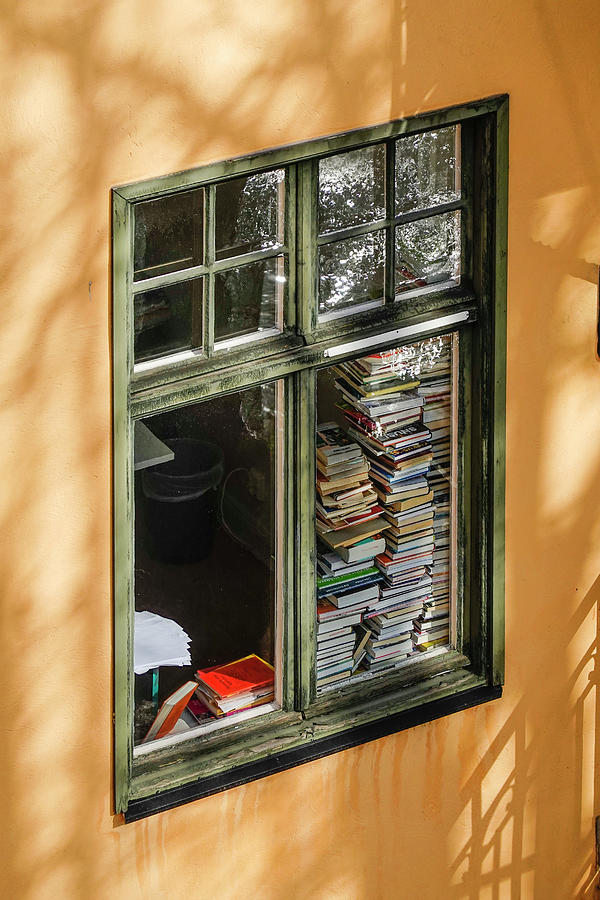 Books in window Photograph by Alexander Farnsworth