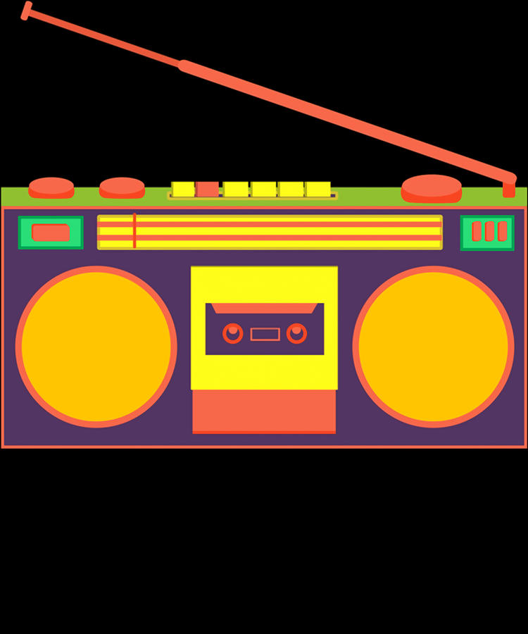 Boombox Old Cassette Devices Poster Painting by Kennedy Oliver - Fine ...