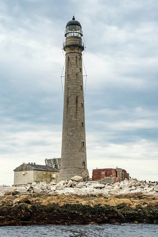 Maine Lighthouse Photograph - Boon Island Lighthouse, York, Maine by Dawna Moore Photography