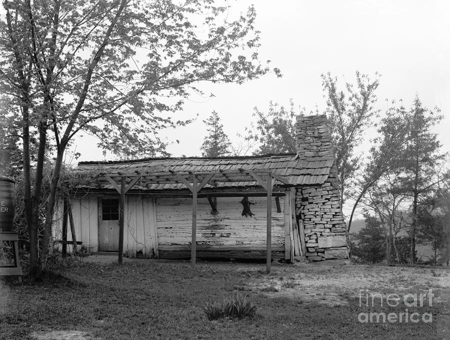 Boone Cabin, c1907 Photograph by Granger