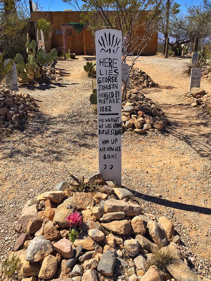 Boot Hill Tombstone Photograph by Jerry Abbott