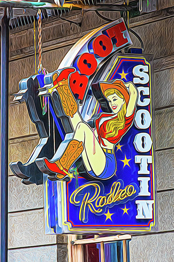 Boot Scootin Rodeo Bourbon Street NOLA Photograph by Debra Martz