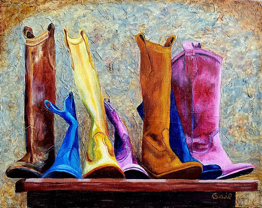Boots are made for Walkin Painting by Gail Friedman