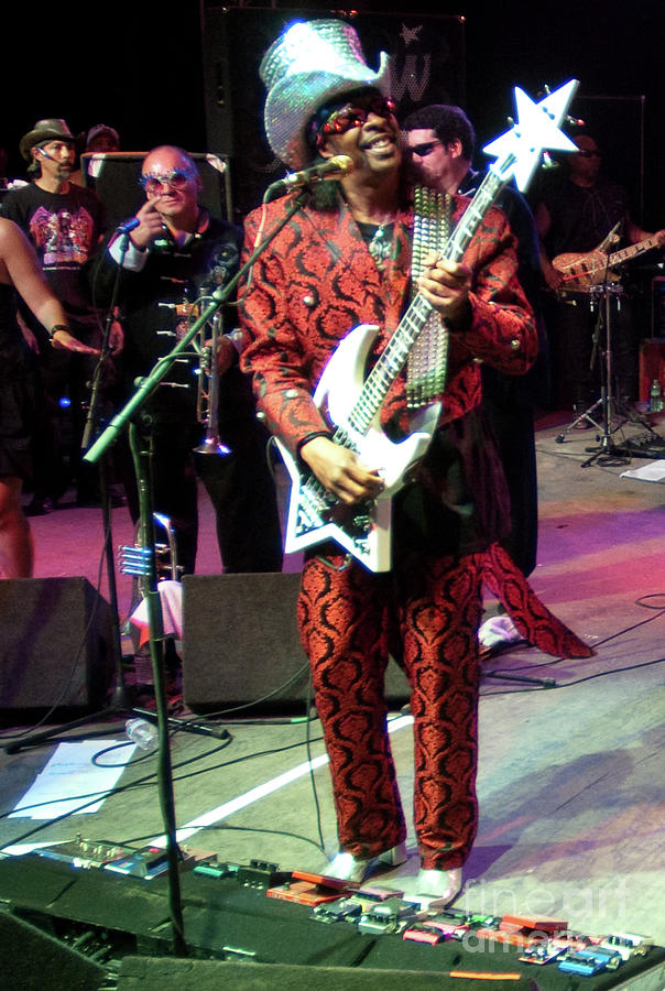 Bootsy Collins and The Funk University at Bonnaroo Photograph by David Oppenheimer
