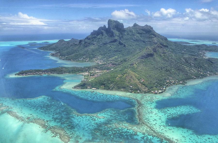 Bora Bora sky view Photograph by Fanny Moreau | Pixels