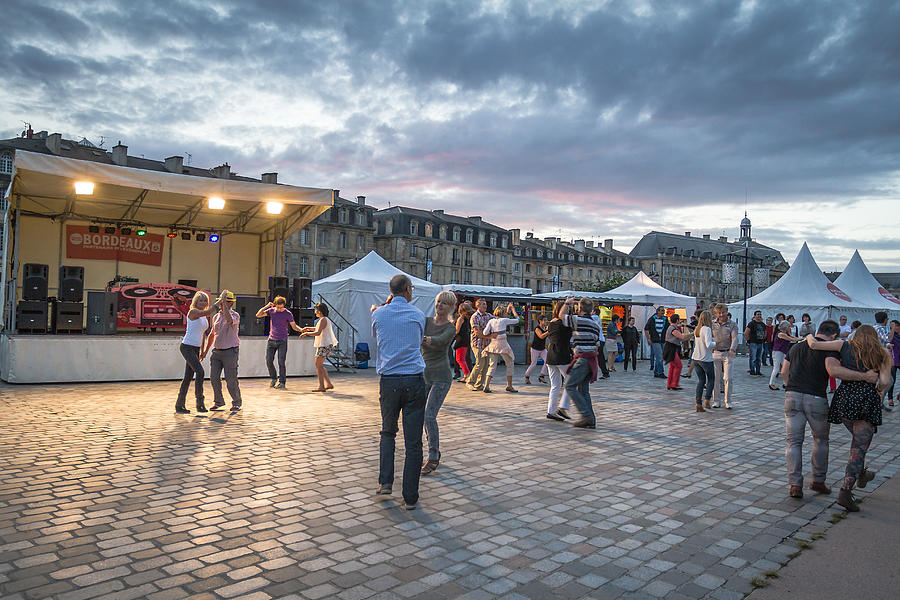 Bordeaux - Summer dancing festival Photograph by PJPhoto69