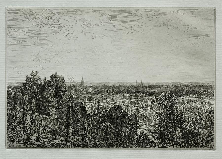 Bordeaux, View From The Coast Of Cnon 1879 Maxime Lalanne Painting