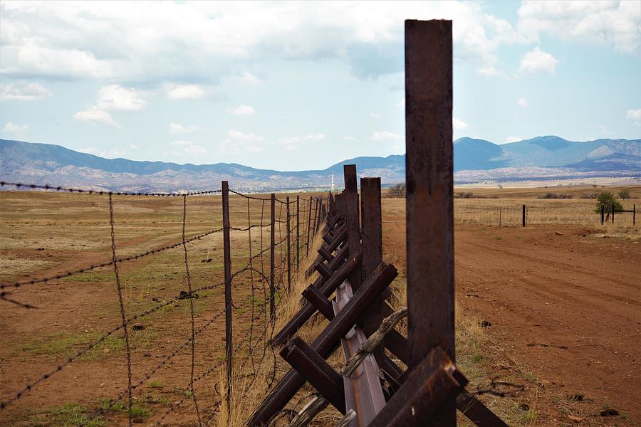 Border Fence Photograph by David S Reynolds