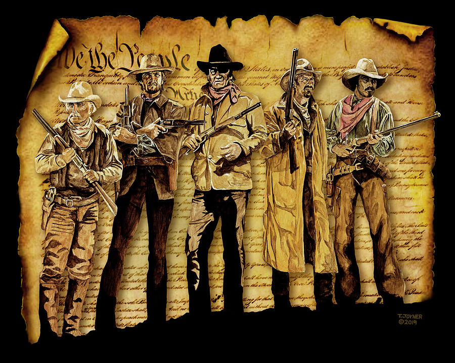Clint Eastwood Painting - Border Patrol by Tim Joyner
