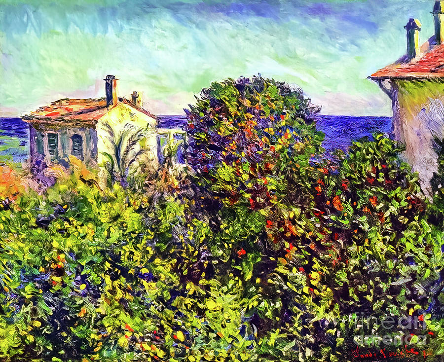 Bordighera Gardeners House by Claude Monet 1884 Painting by Claude Monet