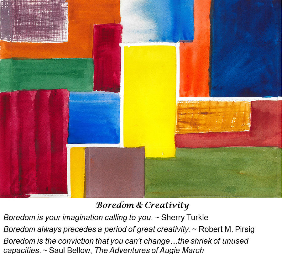 Boredom and Creativity Painting by Diane Chinn
