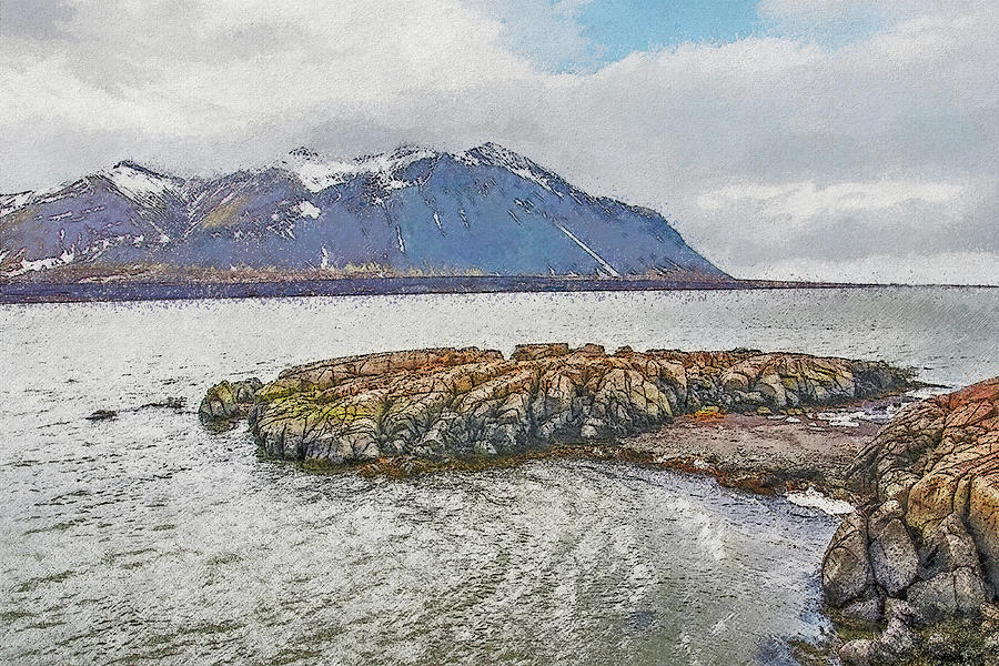 Borgarfjordur, Iceland Digital Art by Frans Blok